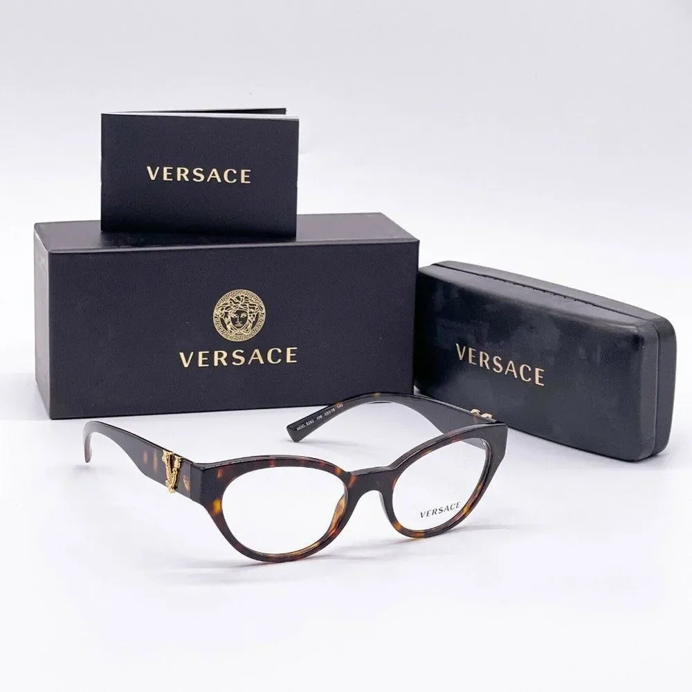 Sale! Versace Havana Cat Eye Women's Eyeglasses